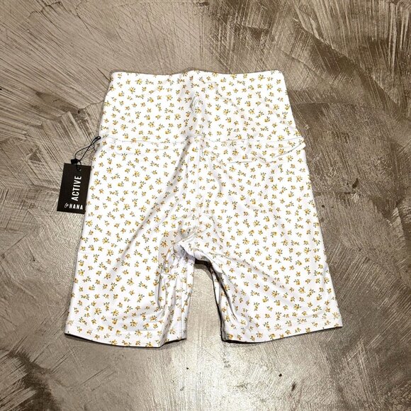 Lahana Active Womens Floral Print Mimi Biker Shorts SMALL Athleisure NWT - Picture 2 of 4